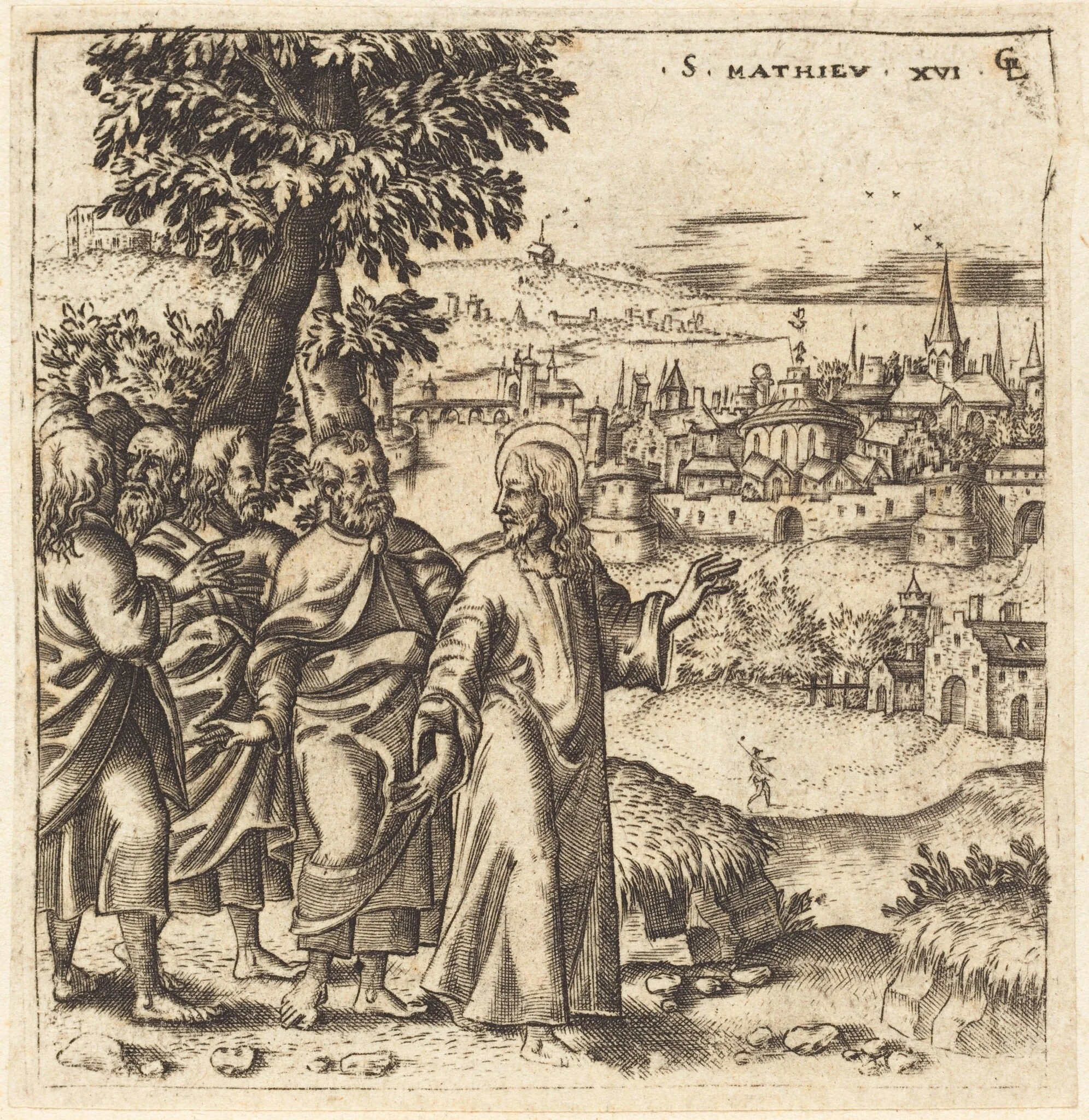 Christ Admonishes His Disciples, detail