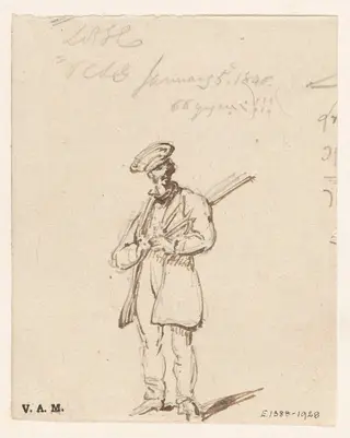 A soldier, Macau, by George Chinnery, 3