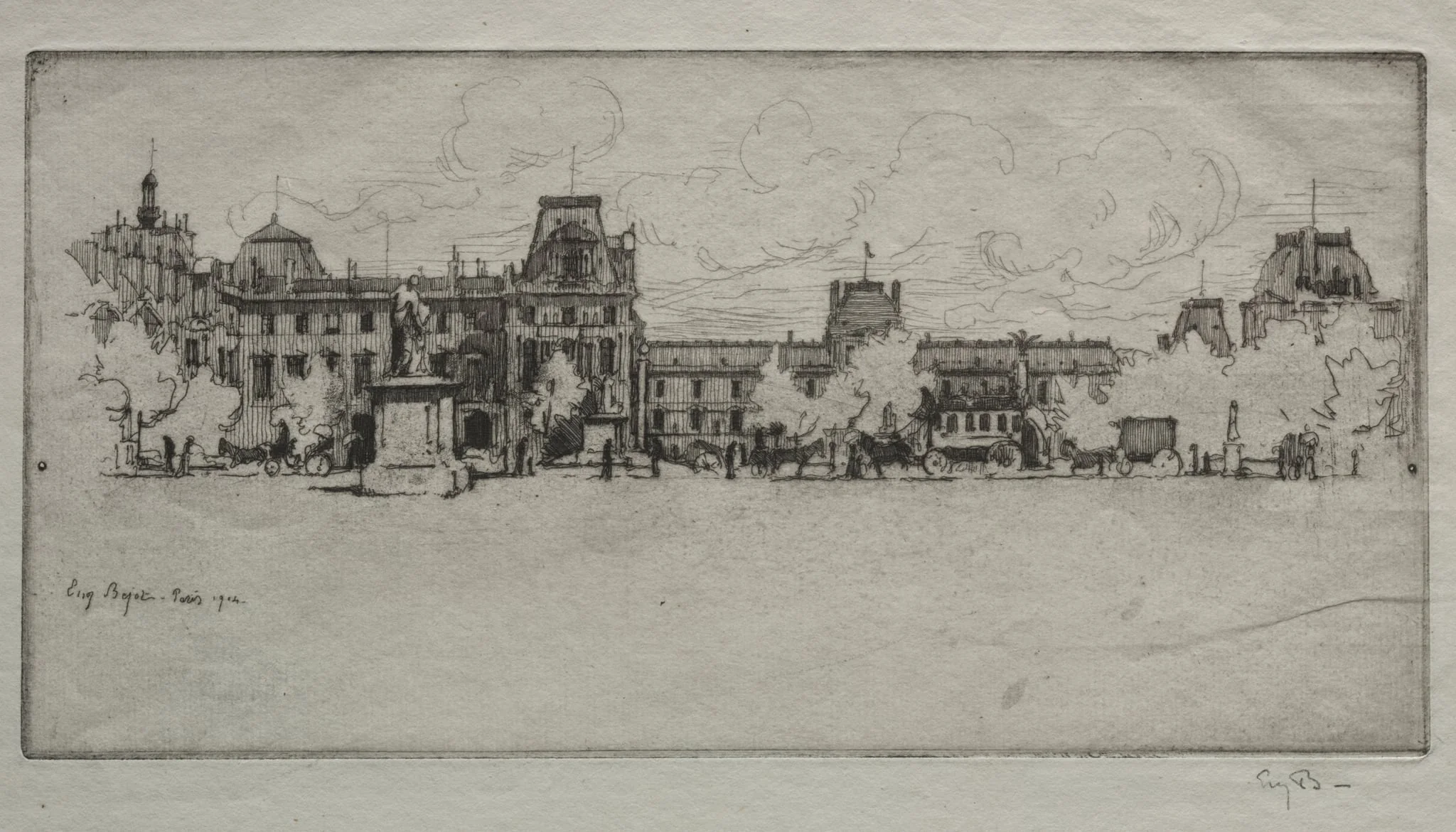 Les Tuileries, detail