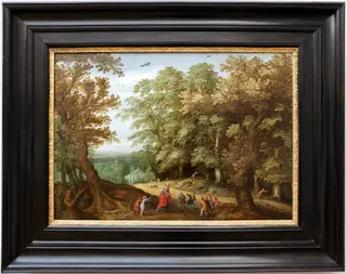 Der Prophet Elisäus verflucht die ihn verspottenden Kinder, by Willem van den Bundel, paint, 1605