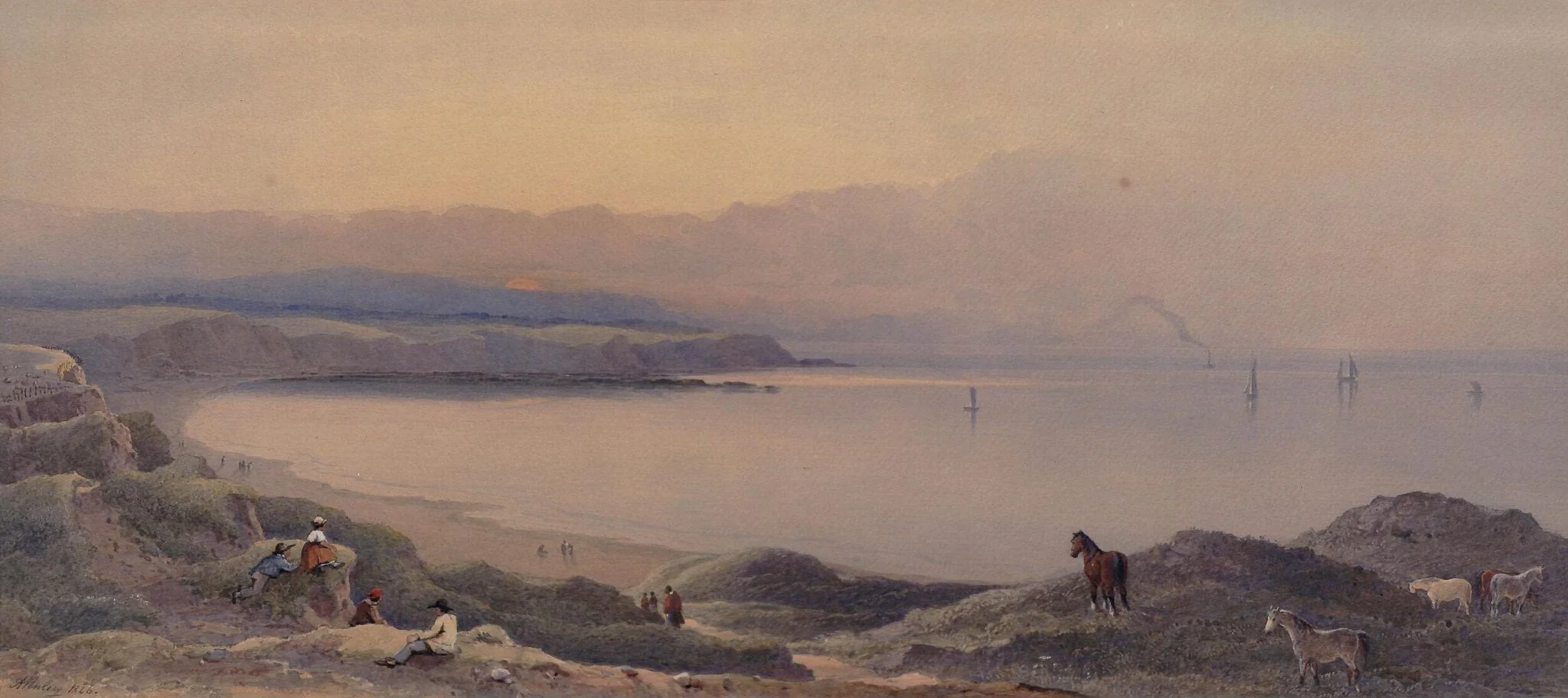 Lake Scene, detail