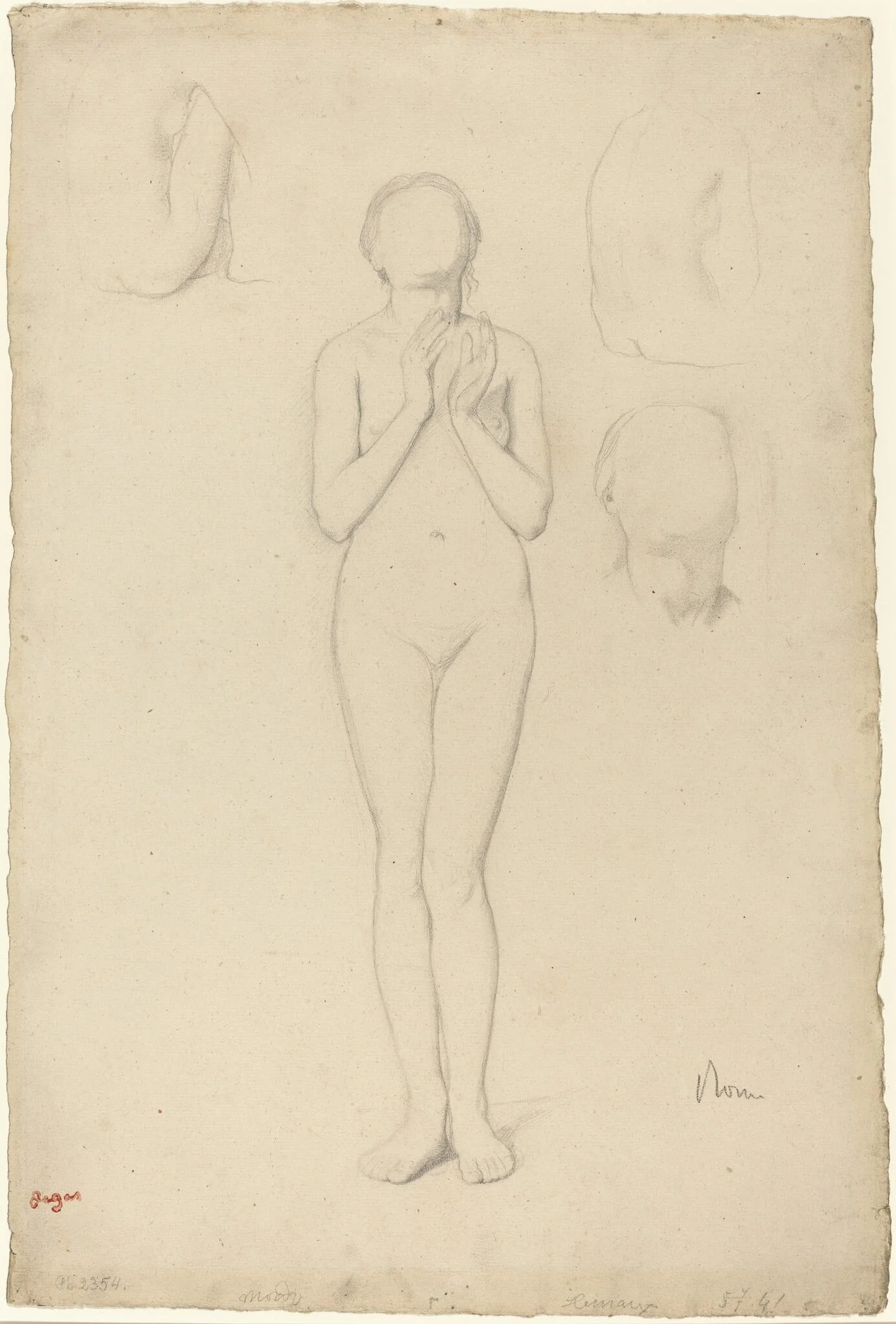 Study of a Female Nude, detail