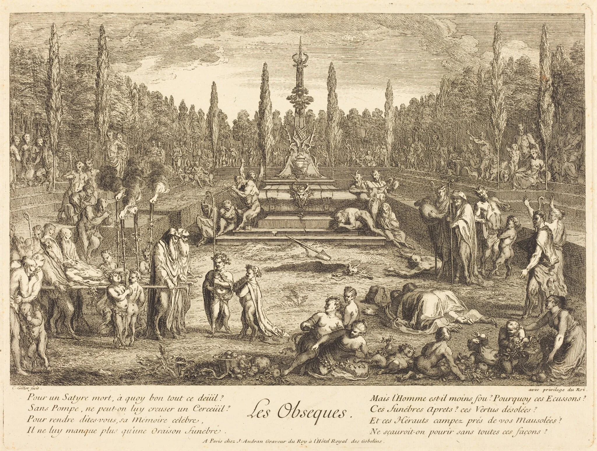 Les Obseques (The Funeral Rites), detail