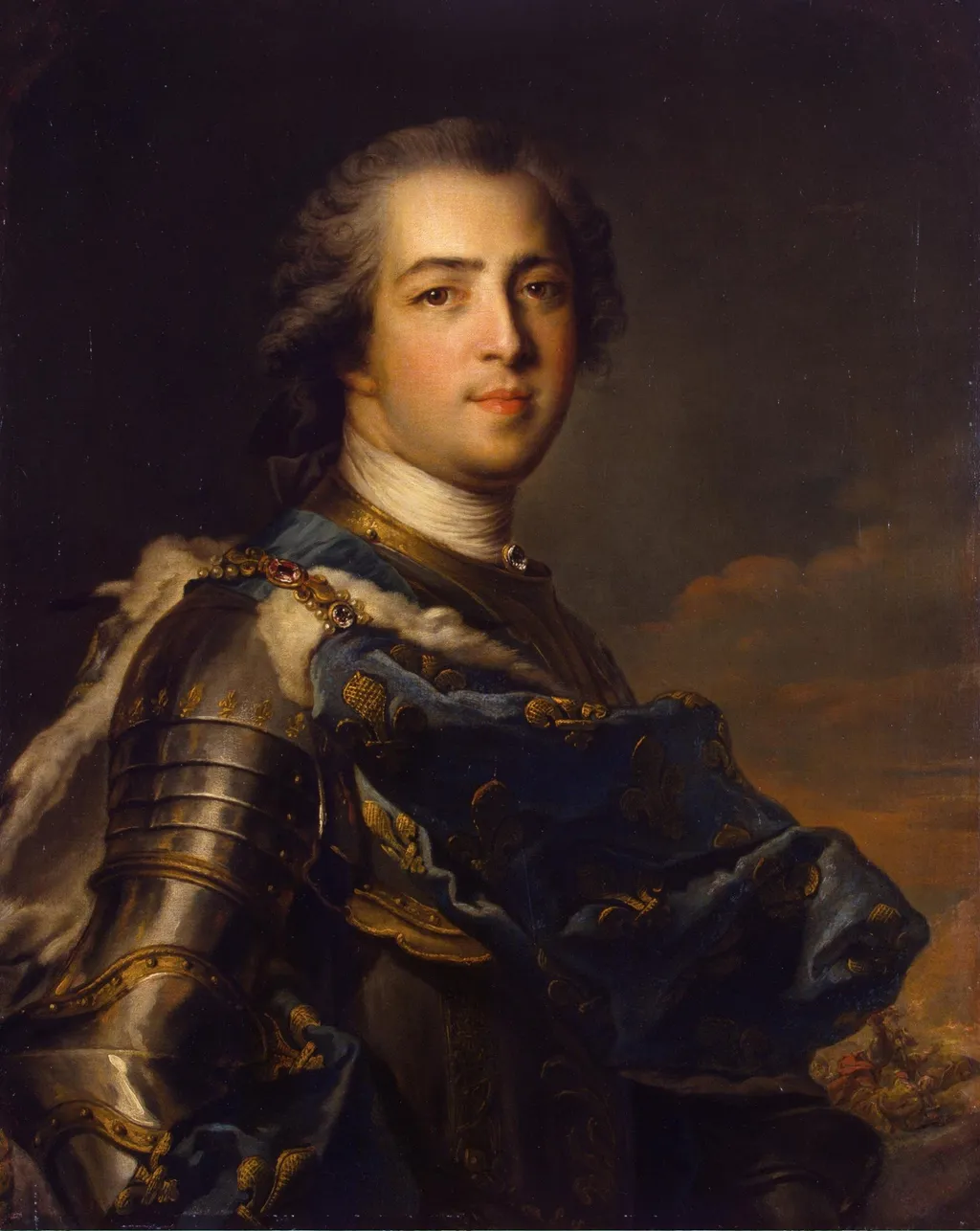 Portrait of Louis XV of France, by Jean-Marc Nattier, oil, 1745