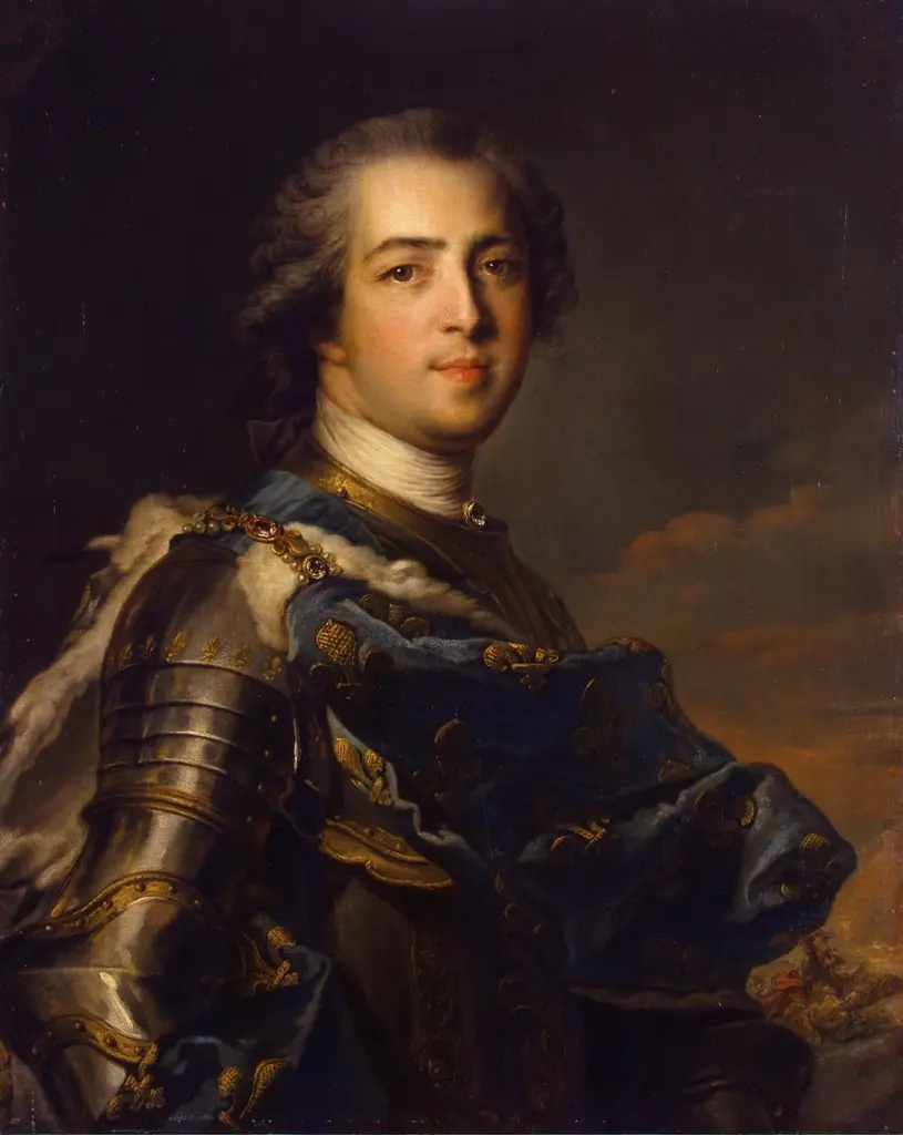 Portrait of Louis XV of France, by Jean-Marc Nattier, oil, 1745