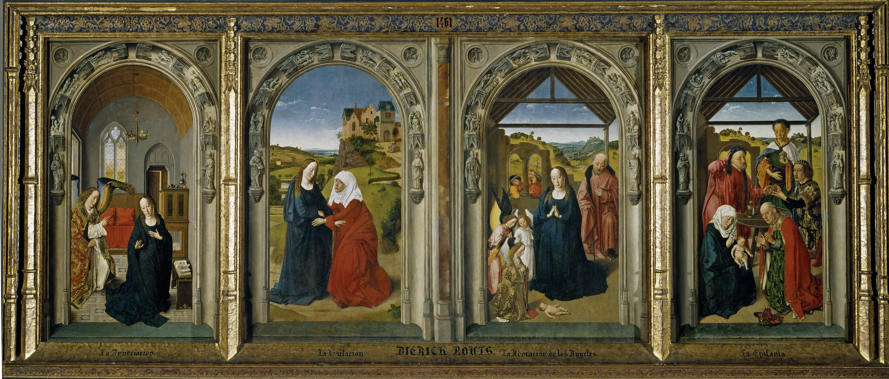 Triptych with Scenes from the Life of the Virgin, detail