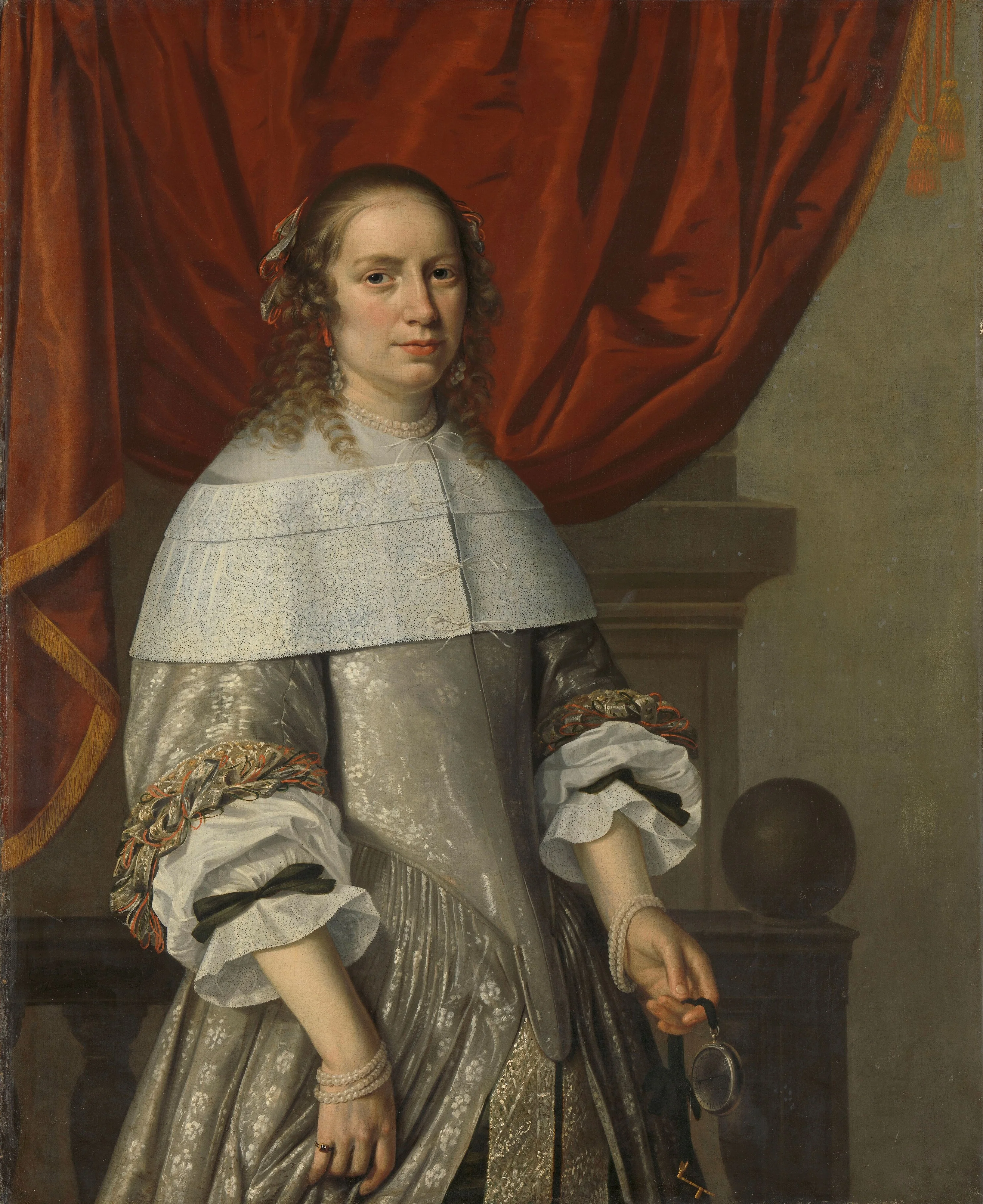 Portrait of a woman, detail