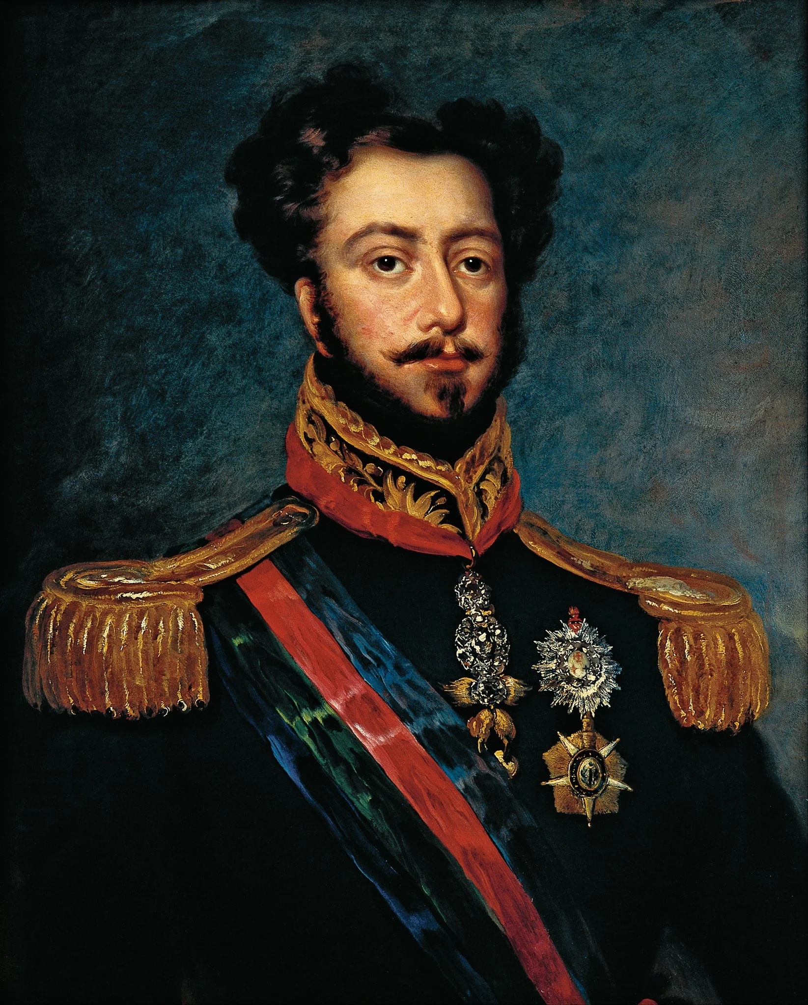 Portrait of Dom Pedro, Duke of Bragança, detail