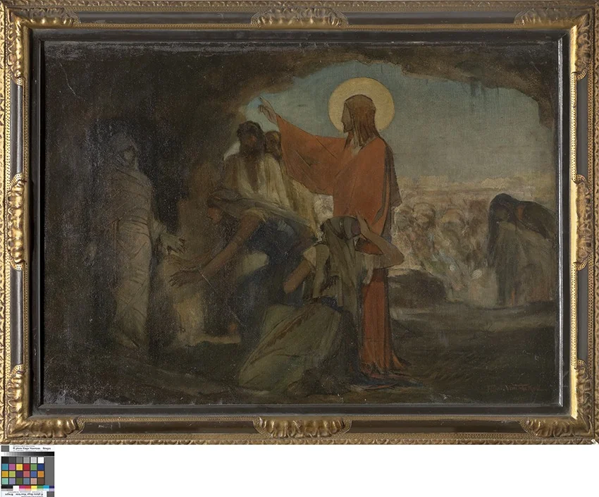 Opwekking van Lazarus, detail