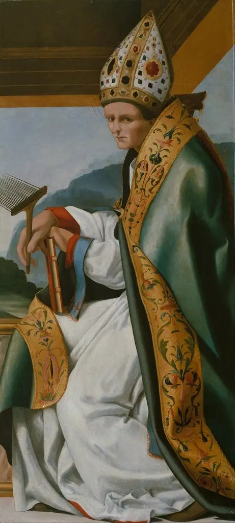 Saint Blaise, by Pedro Fernández de Murcia, oil, 1511