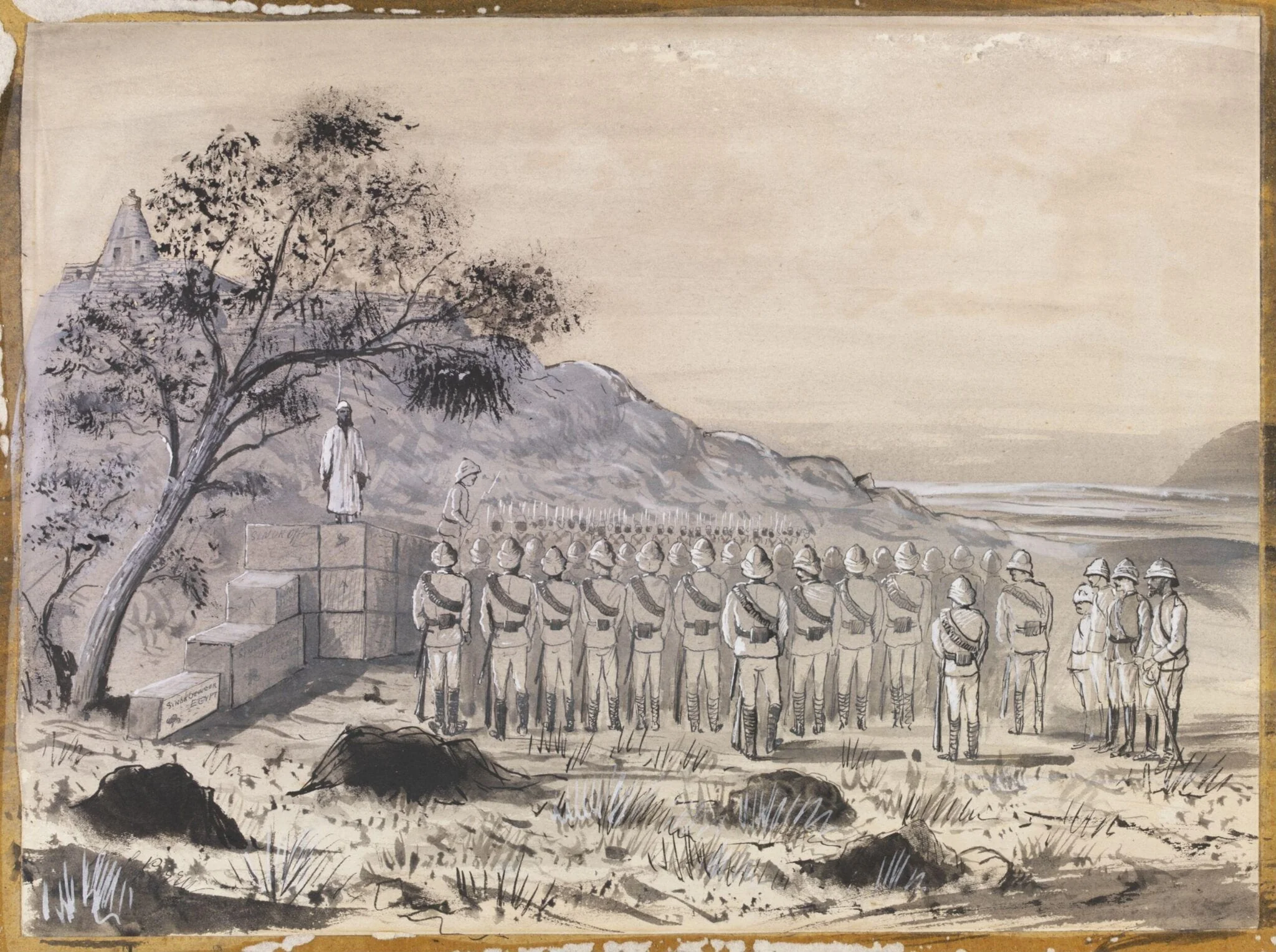 Execution at Abu Fatmeh. April 1885, detail