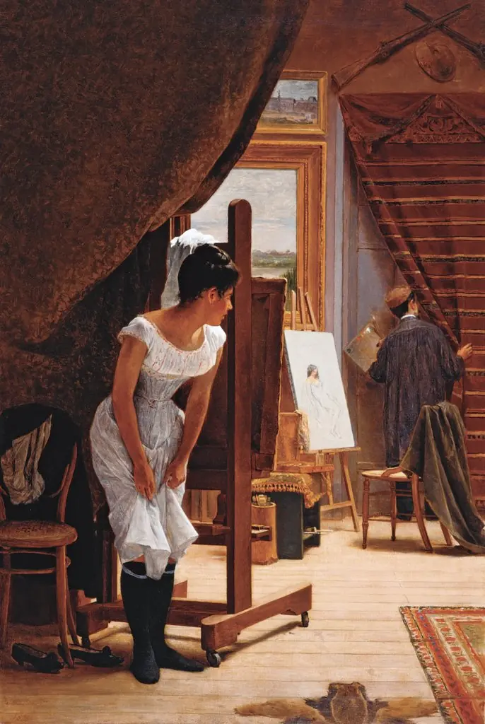 The Inopportune, by José Ferraz de Almeida Júnior, oil