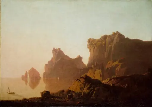 The Gulf of Salerno, by Joseph Wright of Derby, oil, 1784