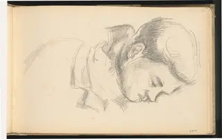 The Artist's Son, by Paul Cézanne, graphite, 1887