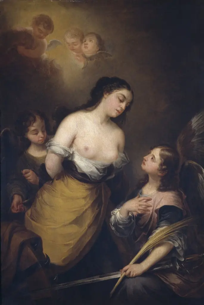 Santa Catalina, by José Gutiérrez de la Vega, oil, 1801