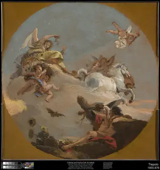 The Chariot of Aurora, by Giovanni Battista Tiepolo, oil, 1734