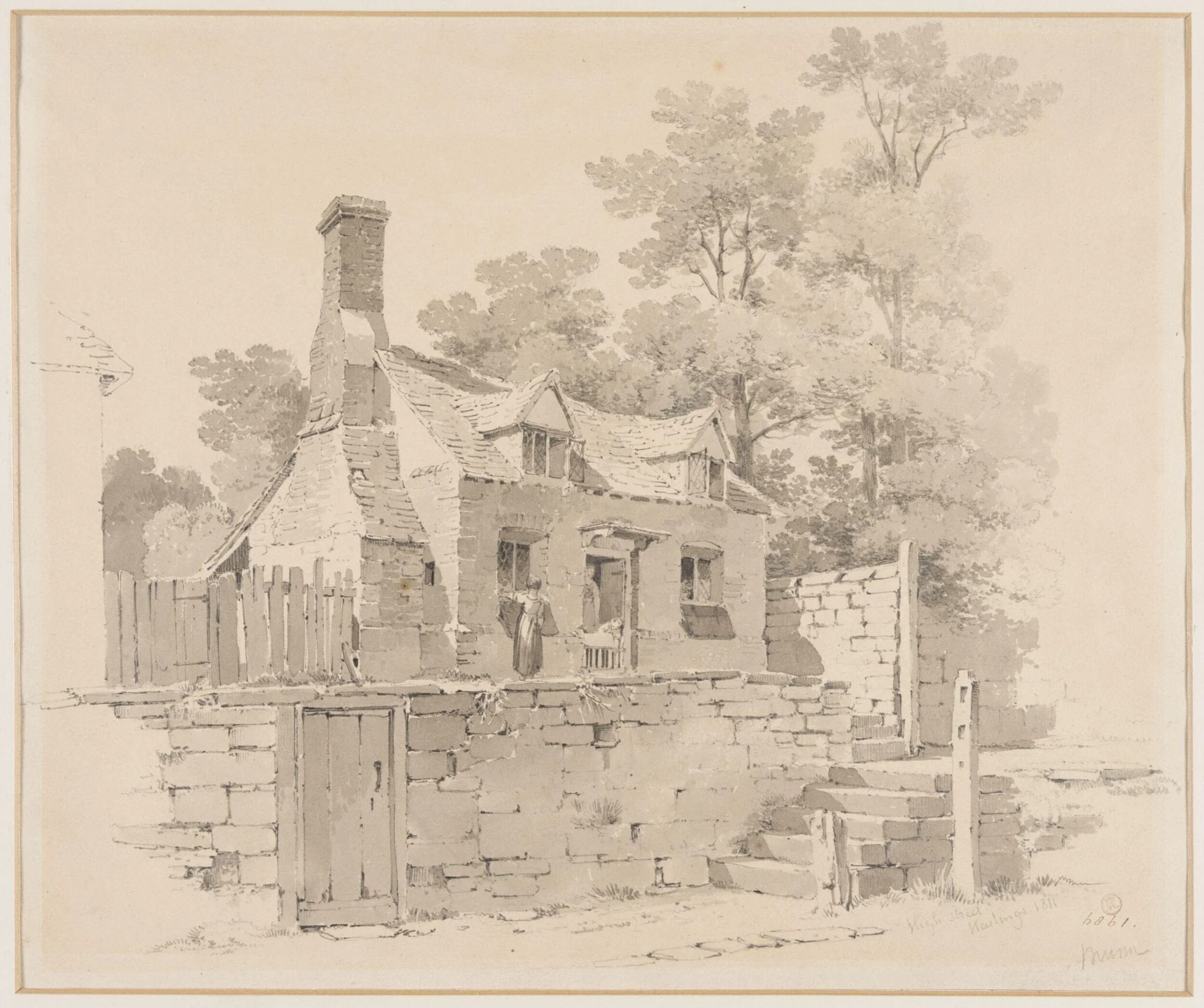 A Cottage in High Street, Hastings, detail