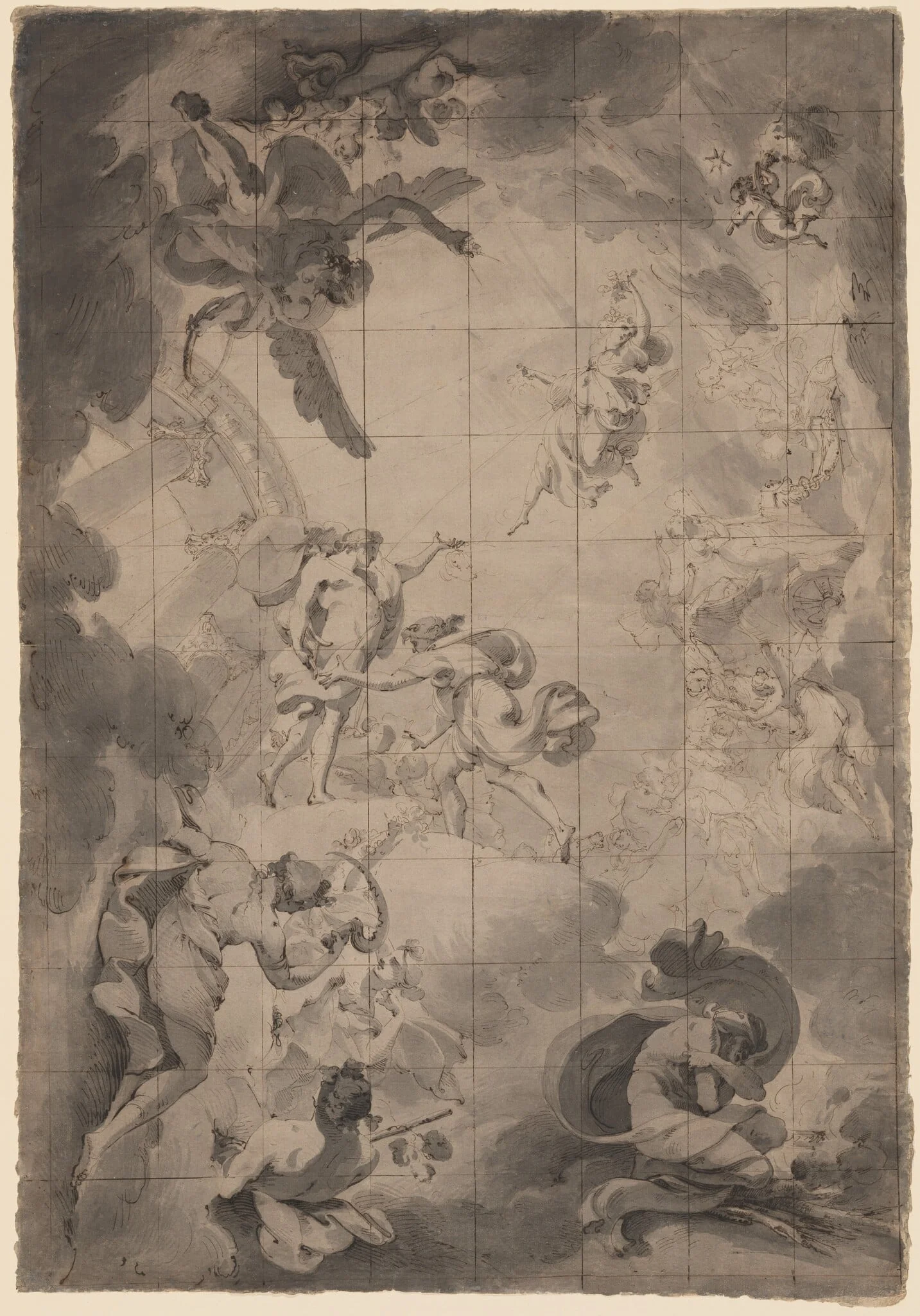 Studies of Aurora and Apollo, detail