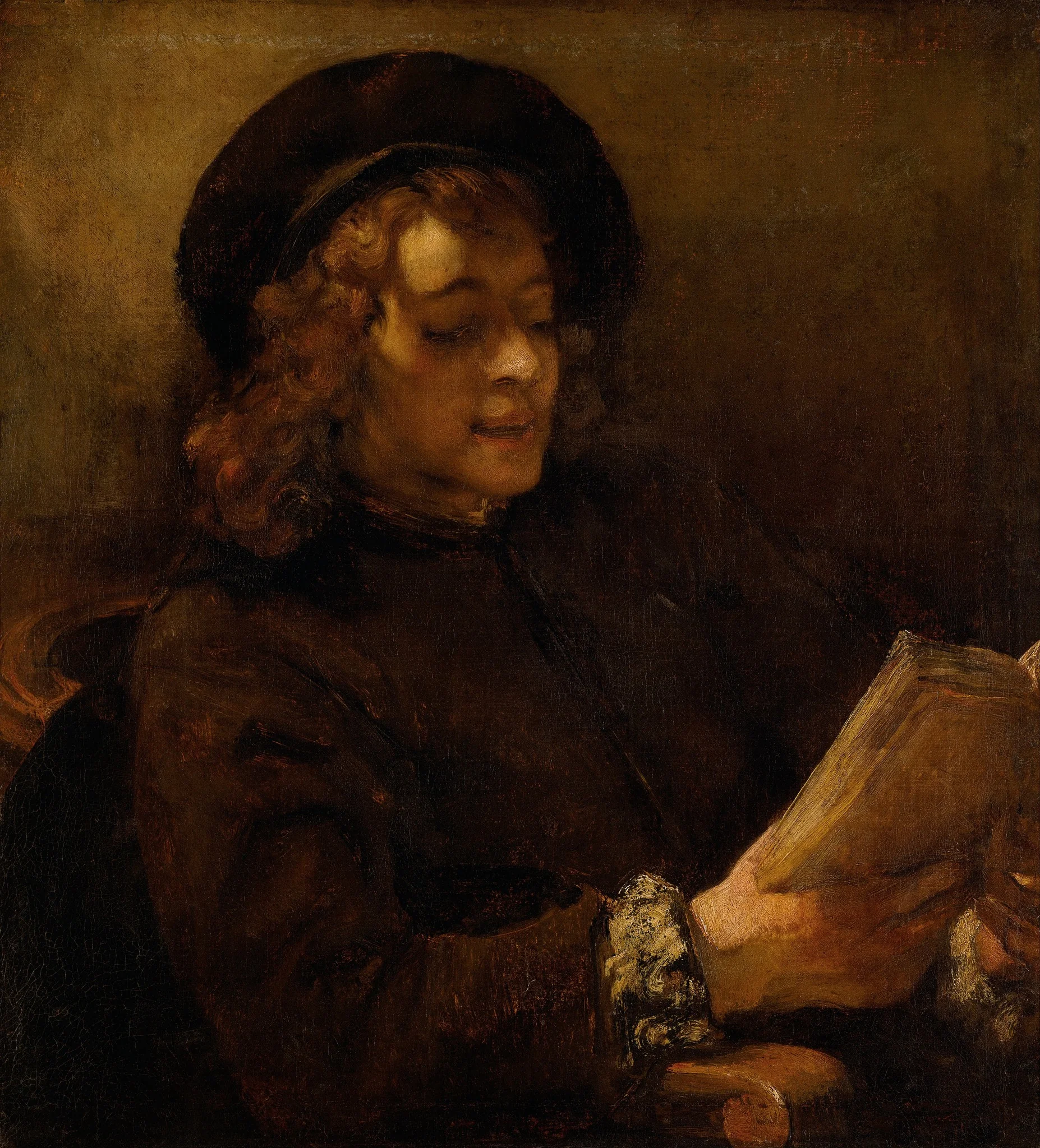 Titus Reading (study in direct and reflected light), detail