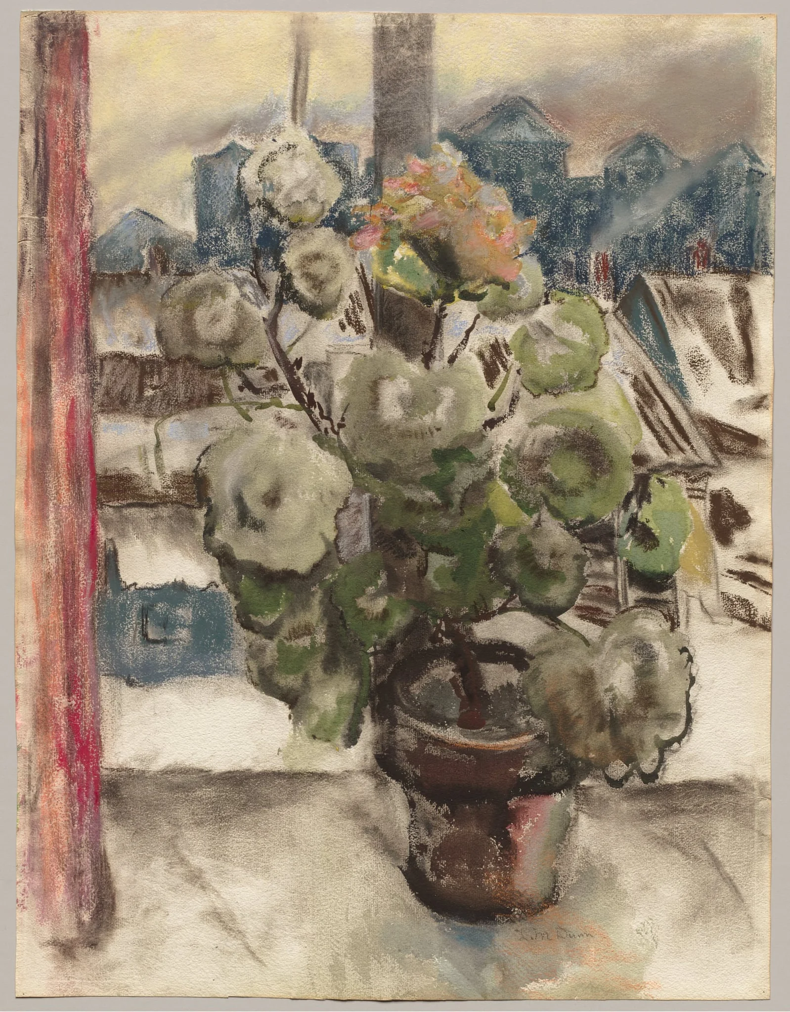 The Geranium in My Window, detail