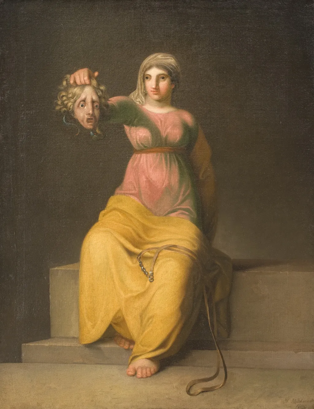 Theology. Allegorical figure, by Nicolai Abildgaard, oil, 1800