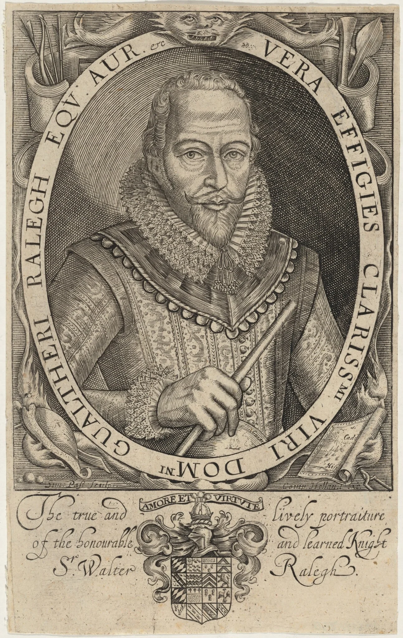 Sir Walter Raleigh, detail
