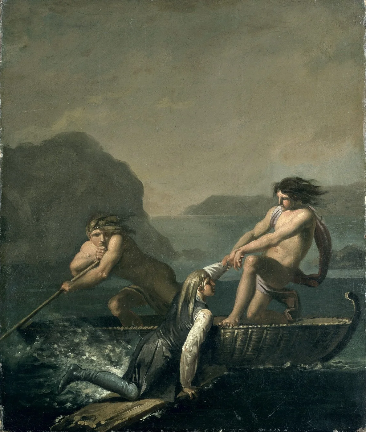 Scene from Niels Klim's Underground Travels., detail