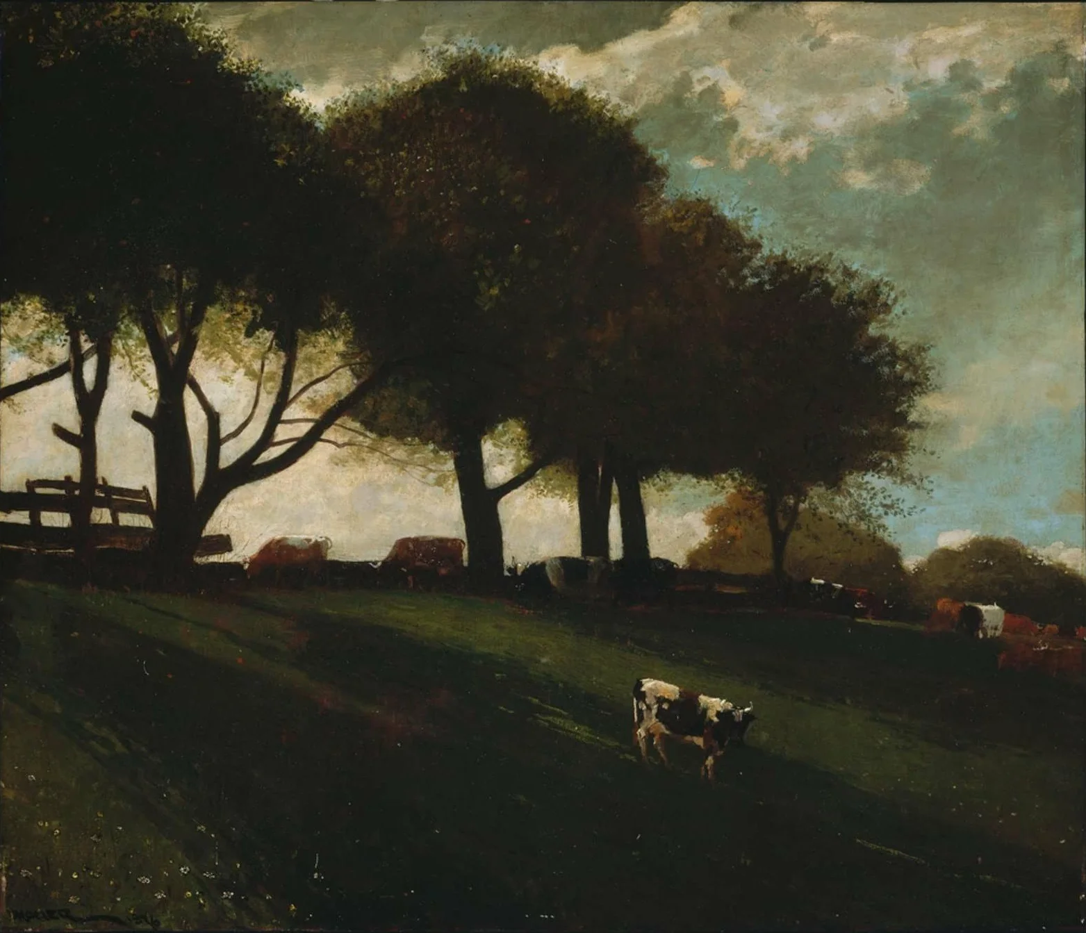 Twilight at Leeds, New York, detail