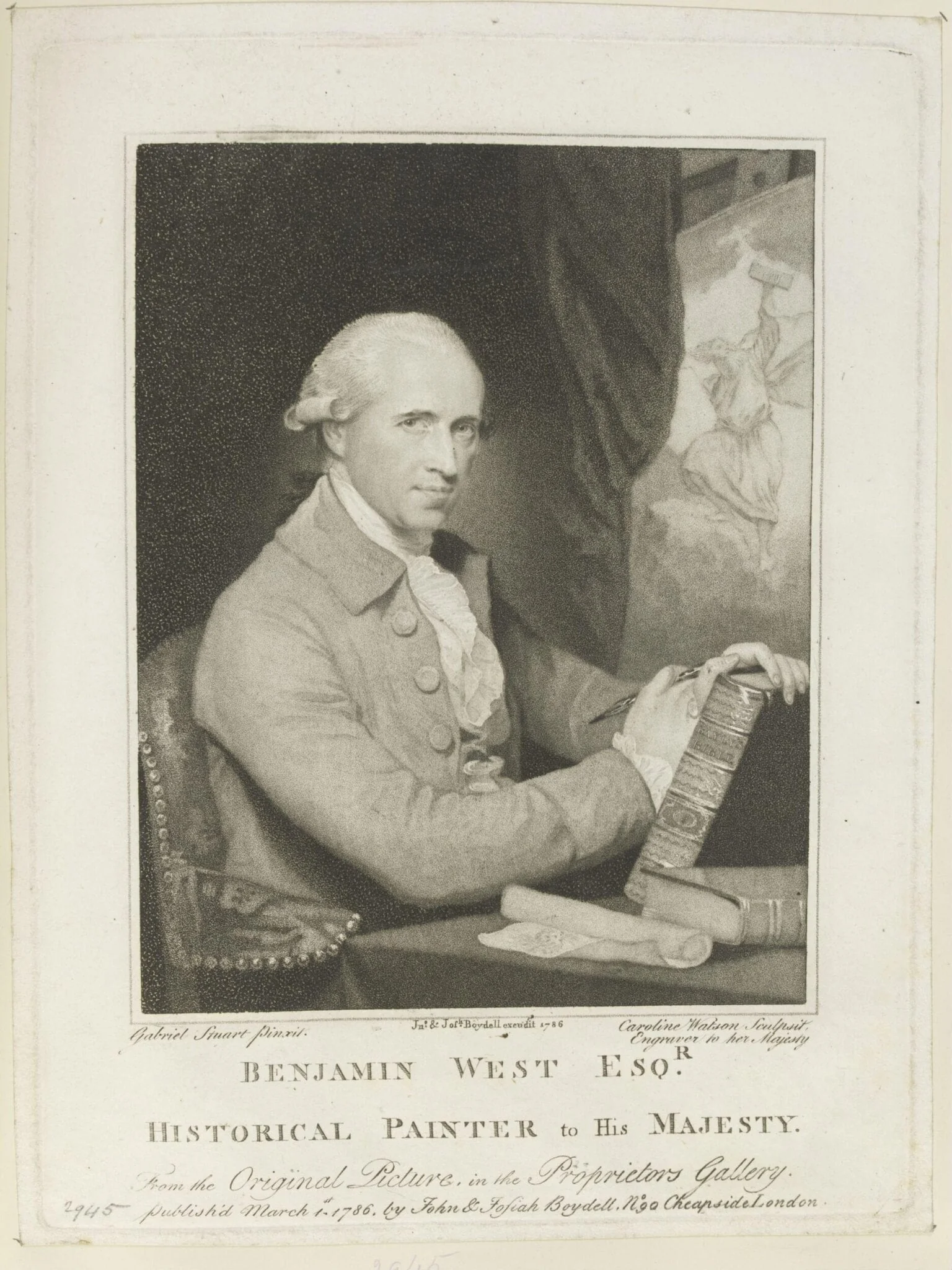 Benjamin West P.R.A., detail