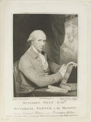 Benjamin West P.R.A., by Caroline Watson, 1775