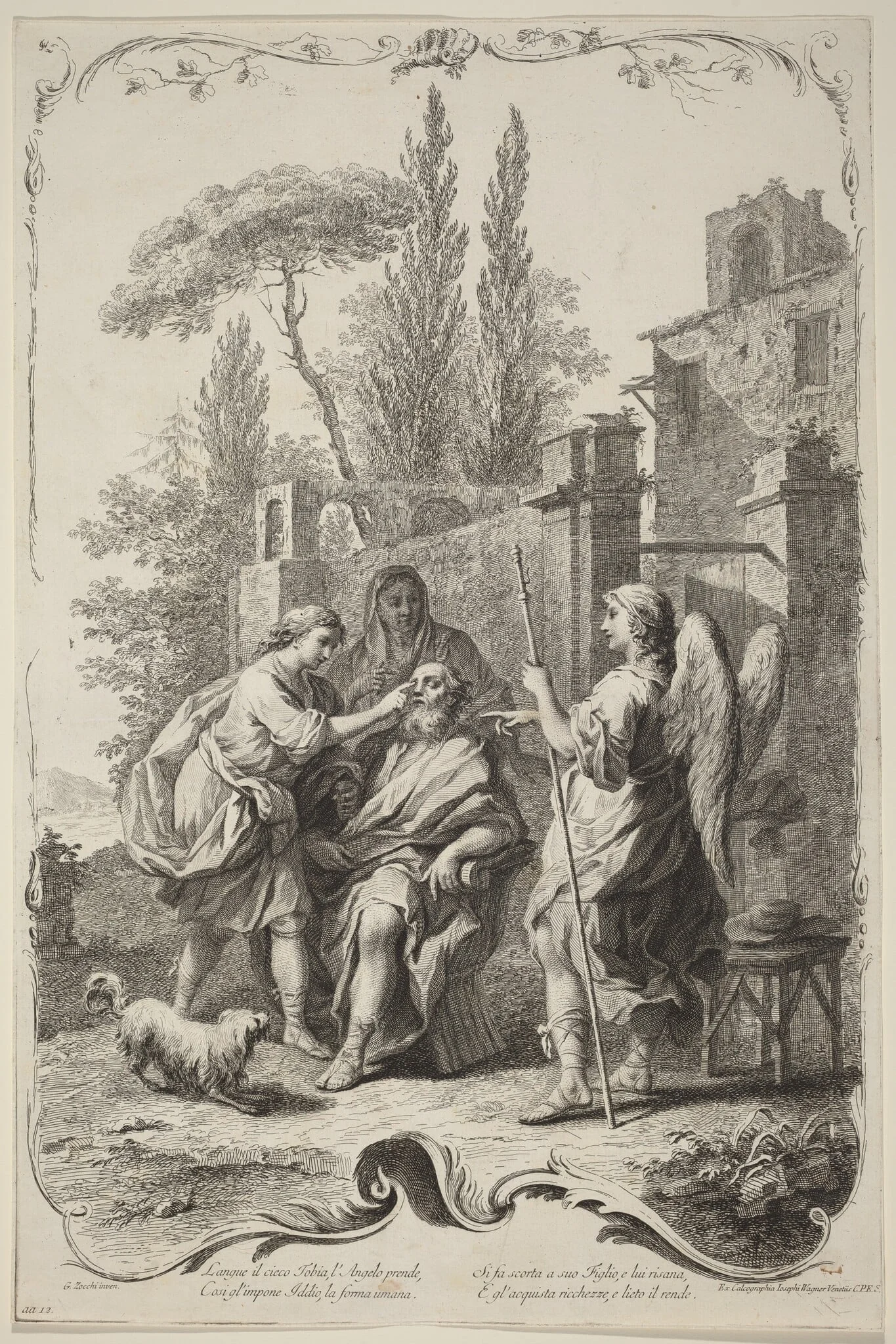 The Blind Tobias, detail