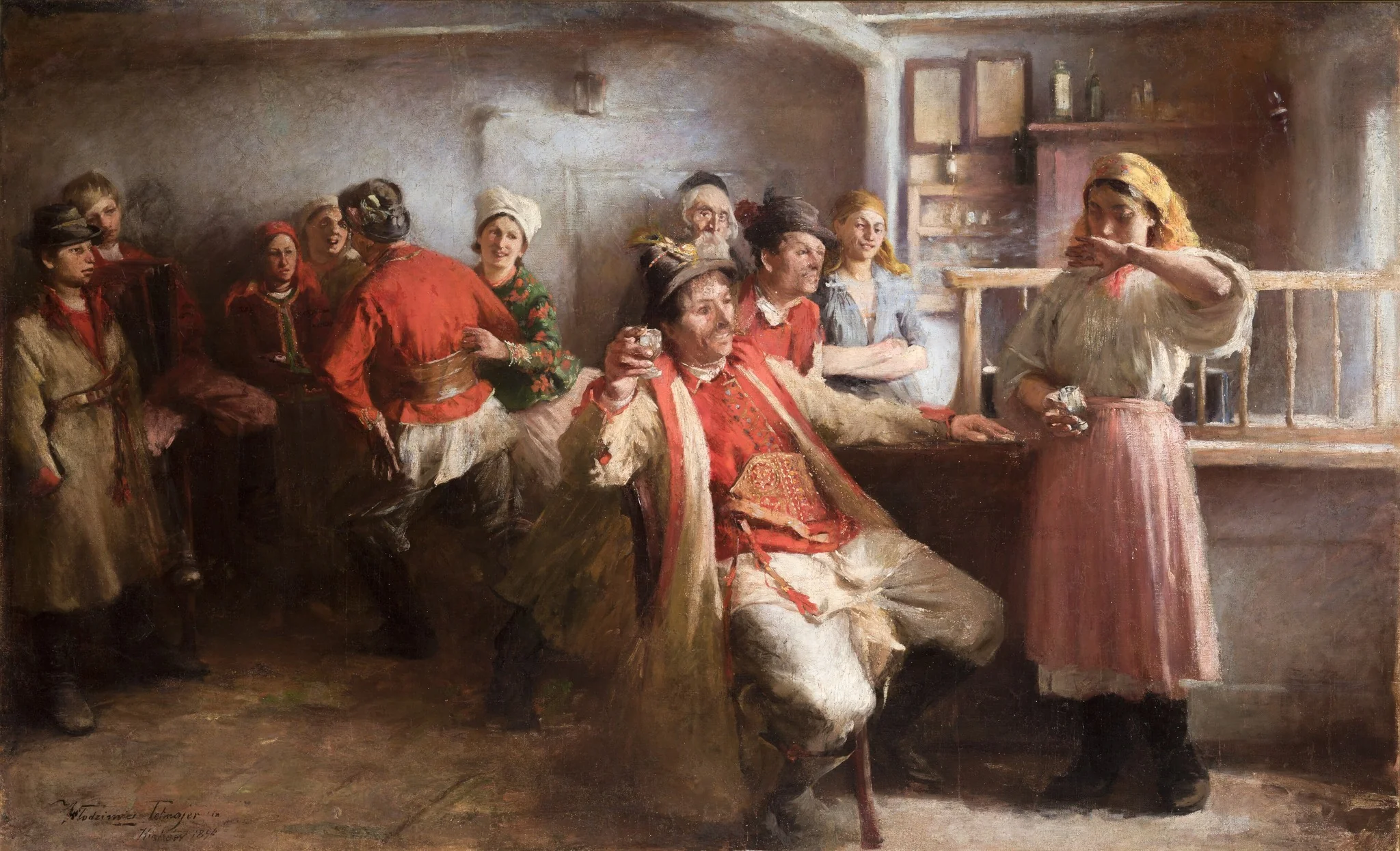Courtship, detail