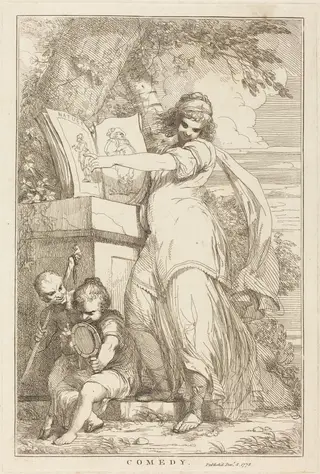 Comedy, by John Hamilton Mortimer, ink, 1778