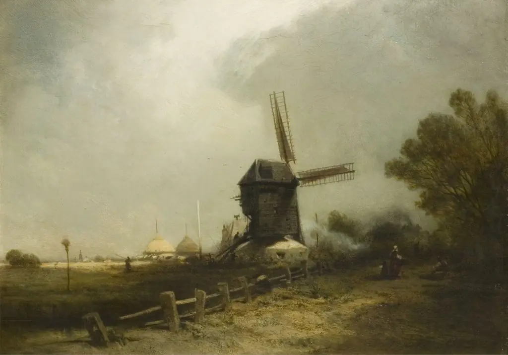 The Windmill, by Charles Hoguet, oil