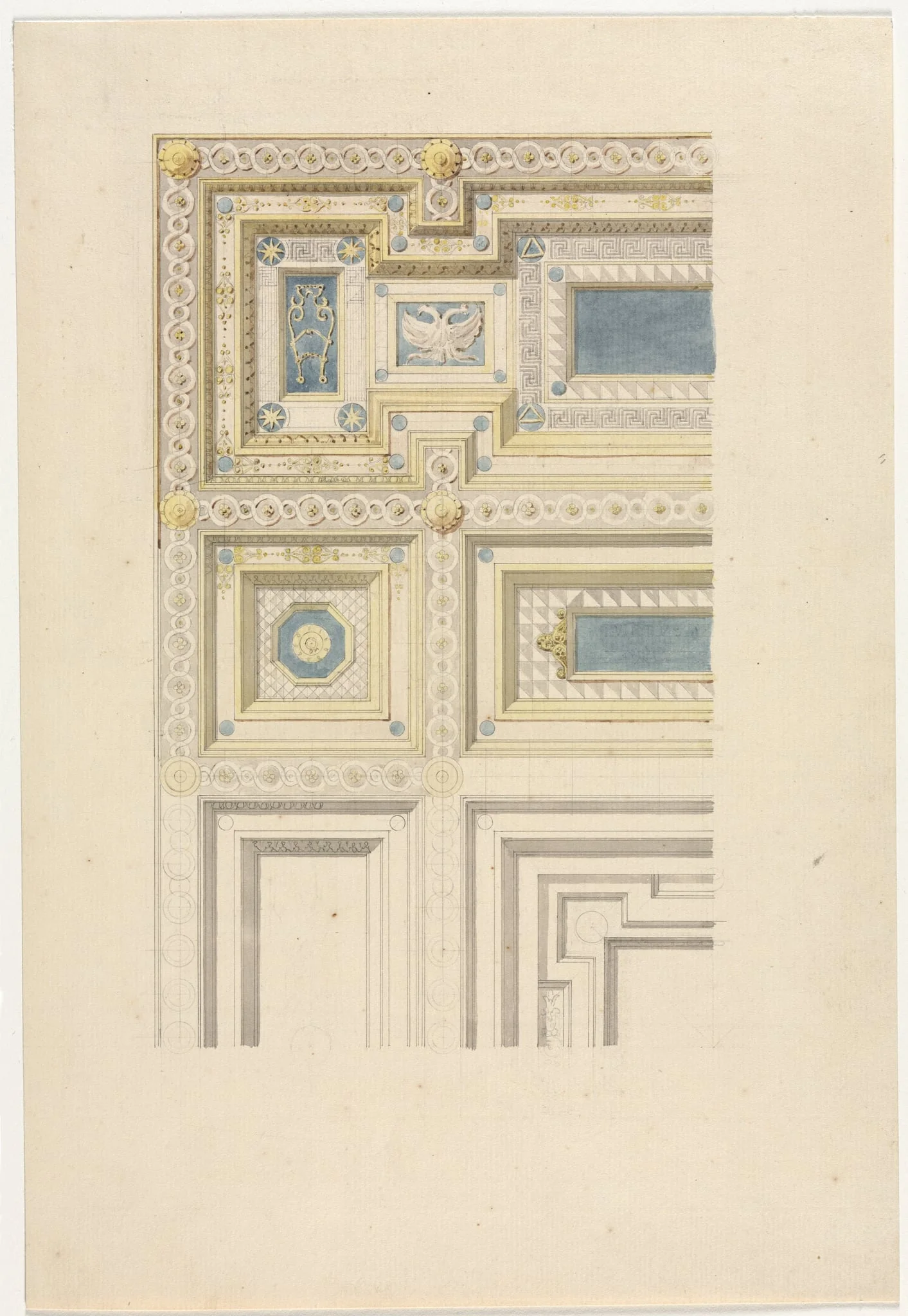 Design for Ornamental Ceiling, detail