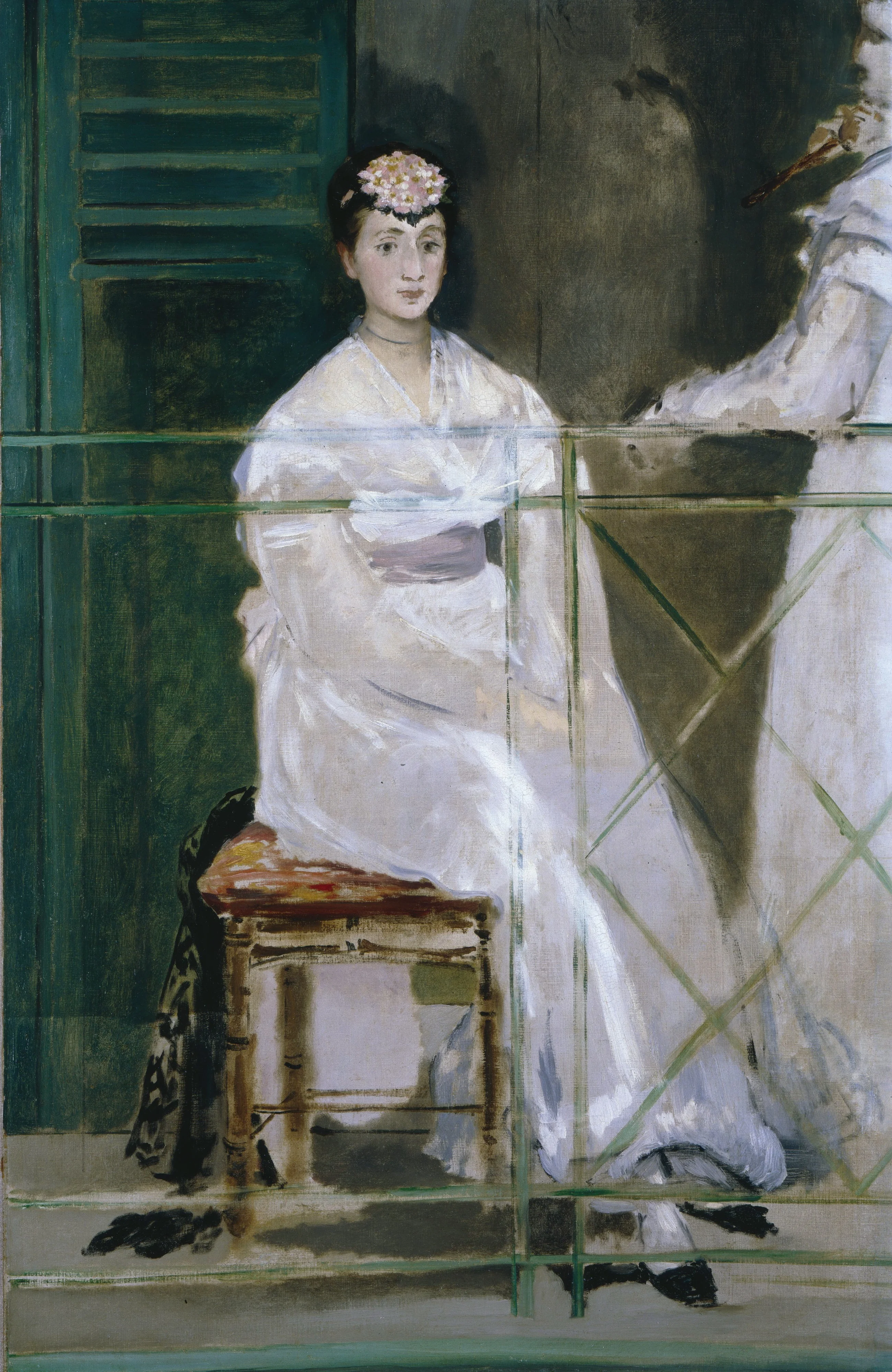 Portrait of Mademoiselle Claus, detail