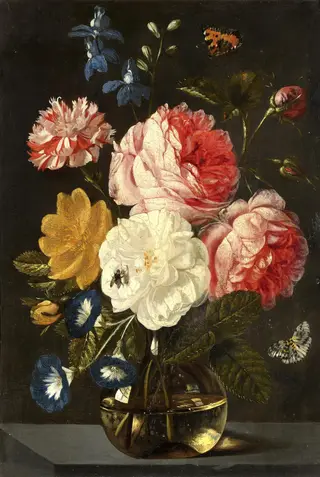A vase of flowers, by Jan van Kessel the Elder, oil, 1667