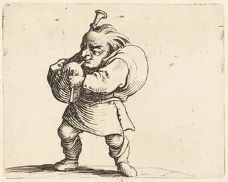 The Bagpipe Player, by Jacques Callot, ink, 1622