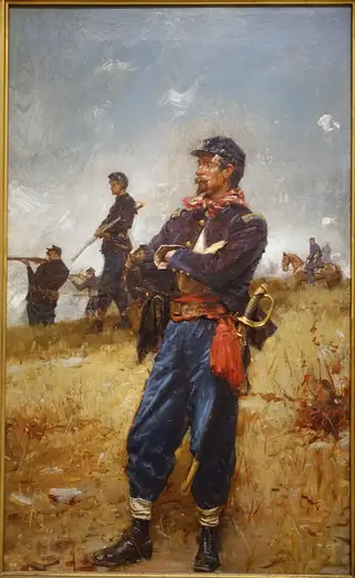 The Captain, by Gilbert Gaul, by Gilbert Gaul, oil, 1896