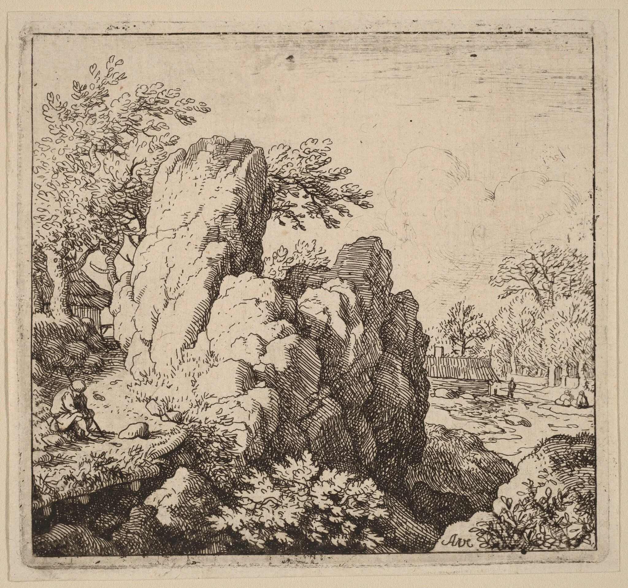 Large Rock, detail
