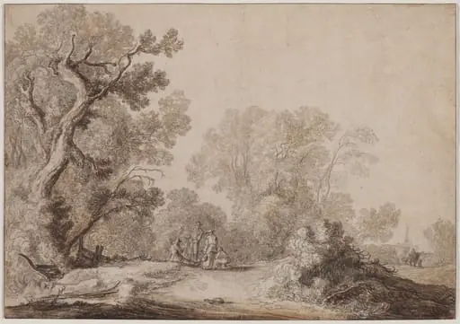 Peasants at the Edge of a Wood, by Jacob van Mosscher, 1630