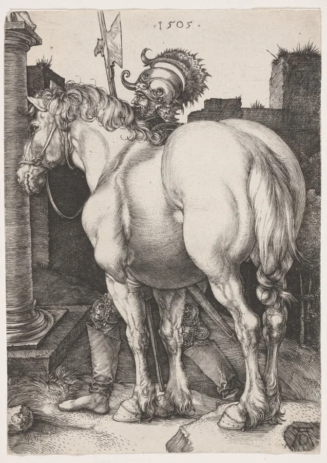 The Large Horse, detail