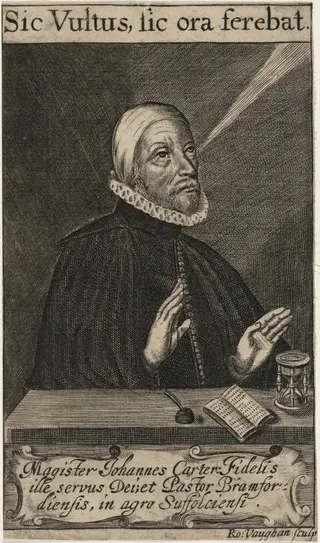 John Carter, by Robert Vaughan, ink, 1640