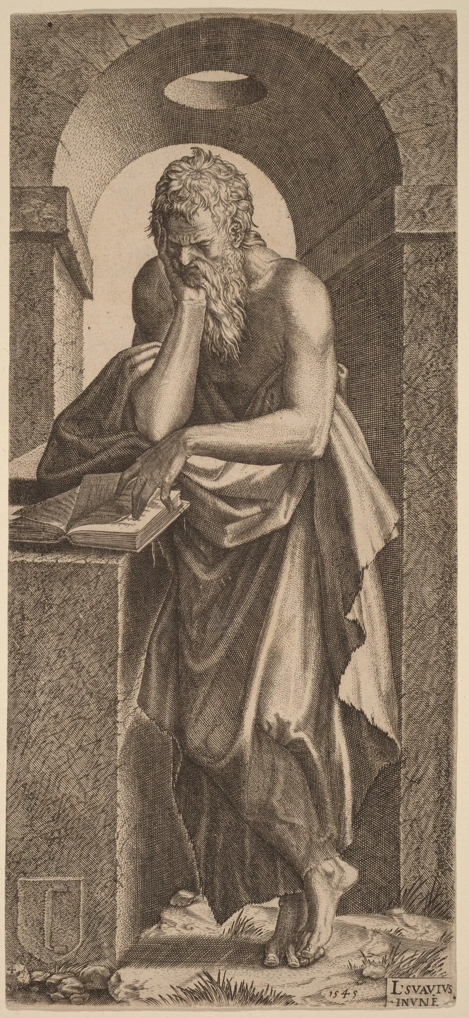 Saint Simon, detail