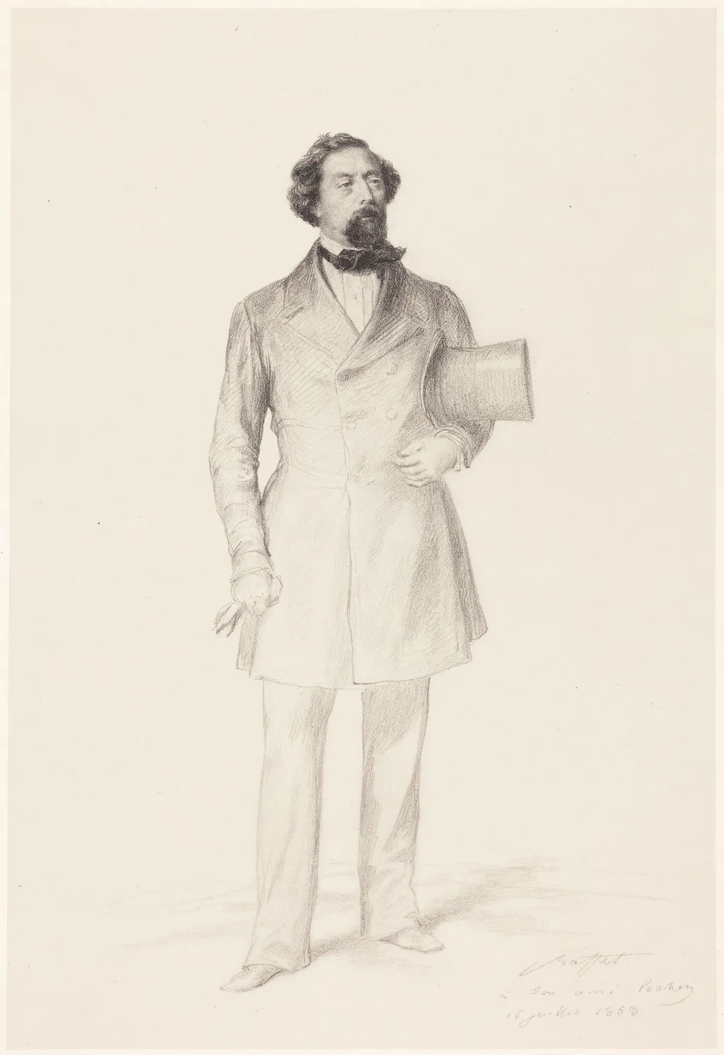 M. Pochez, by Auguste Raffet, ink, 1853