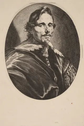 Philippe le Roy, Lord of Ravels, by Anthony van Dyck, ink, 1634