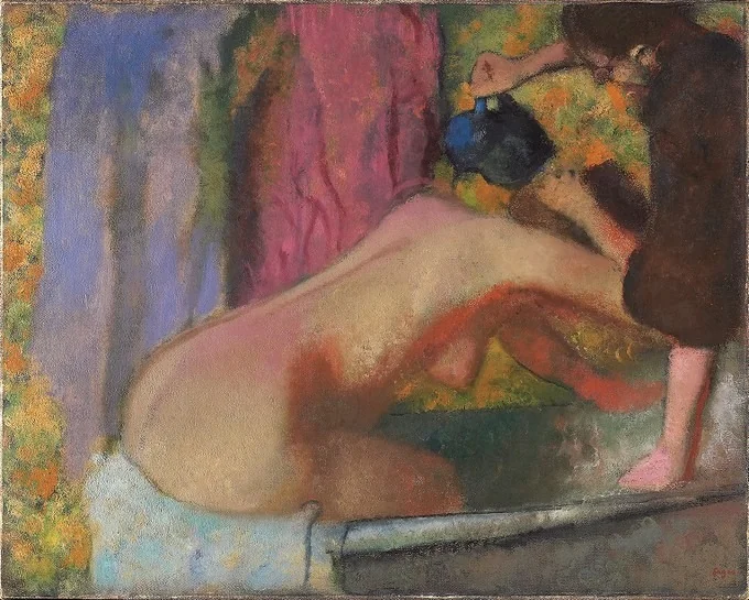Femme au bain, detail