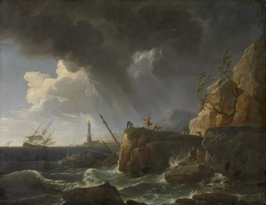 Seascape, by Claude-Joseph Vernet, oil