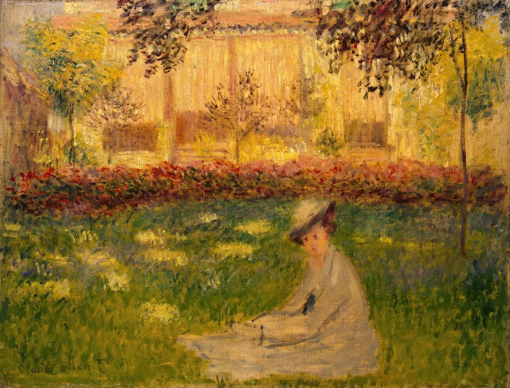 Woman in the Garden, by Claude Monet, oil, 1888