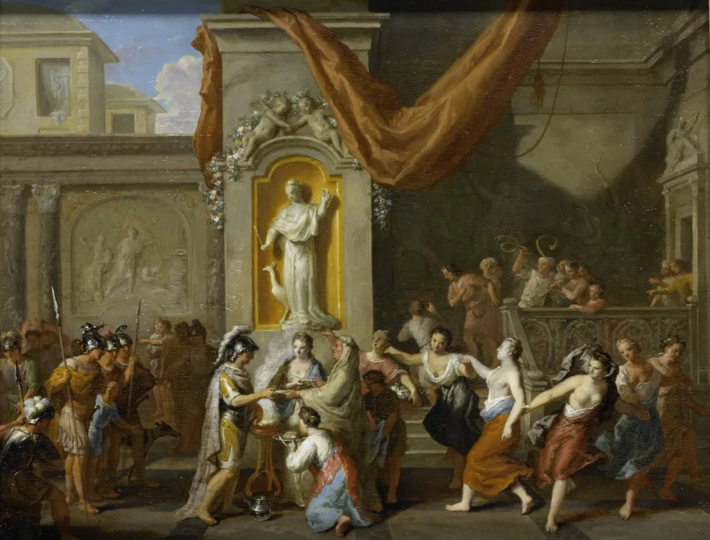The Marriage of Alexander the Great and Roxane of Bactria, by Gerard Hoet, unspecified, 1702
